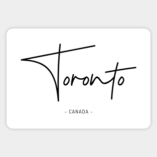 Toronto, Canada Design (BLACK PRINT) Magnet